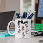 Personalised Boss Pain In The Asses Funny Donkey 11 oz 15 oz Ceramic Coffee Mug with Name Daily Use Birthday Gift for Colleague Friend