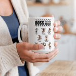 Personalised Boss Pain In The Asses Funny Donkey 11 oz 15 oz Ceramic Coffee Mug with Name Daily Use Birthday Gift for Colleague Friend