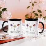 Gepersonaliseerde Crystal Birth Flower 11 oz 15 oz mok met naam Dagelijks gebruik Verjaardagscadeau voor vrienden Beste vrienden