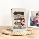 Funda para Kindle personalizada con personaje de dibujos animados y nombre uso diario regalo de cumpleaños para amantes de los libros