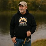 Personalisierte humorvollen Text Fisch Muster T-Shirt Sweatshirt Hoodie mit Namen täglich tragen Geburtstag Vatertag Geschenk für Papa Angeln Liebhaber