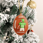 Personalised Football Player Acrylic Keychain with Name and Number Team Club Gift for Football Players