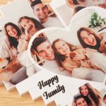 Gepersonaliseerde foto's Collage Hartvormige Bouwsteen Puzzels met Naam Home Decor Verjaardag Verjaardagscadeau voor familie vrienden