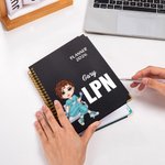 Personalized Cartoon Medical Character 2026 Planner A5 Spiral Notebook with Name and Weekly Monthly Planner Pages Birthday Gift for Nurse Doctor