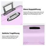 Personalisierte Kofferschutzhülle im Geburtsblumen-Design mit Namen für 18-32 Zoll Koffer Reisezubehör Geburtstag Geschenk für Damen Mädchen