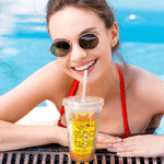 Personalized Long-Tailed Leopard Marsupilami 16 oz Name Acrylic Tumbler with Name and Lid Birthday Gift for Friends | Callie × Marsupilami®