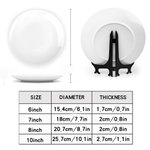 Personalized Crystal Birth Flower Ceramic Decorative Plate with Names and Text Daily Use Birthday Gift for Family Friends