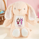 Peluche lapin de Pâques personnalisée avec initiale et nom Cadeau de Pâques pour nouveau-nés enfants