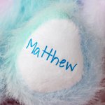 Personalised Gradient Pink Blue Stuffed Bunny Plush Toy with Name and Year Easter Basket Filler Birthday Gift for Kids