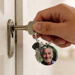 Personalized Angel Wing Love Photo Keychain with Nickname Memorial Sympathy Gift for Loss of Loved One