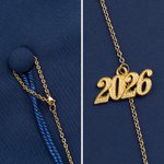 Personalised Glitter Name Year Graduation Cap Charm Tassel Decoration 2026 Graduation Gift for Graduates Classmates