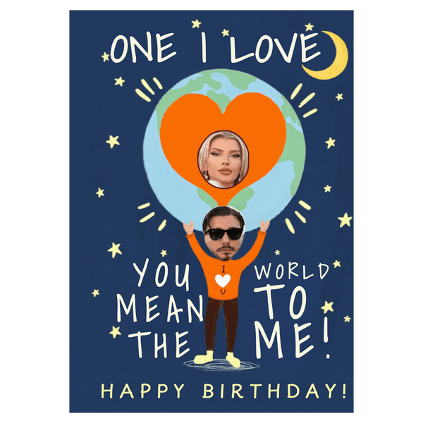 You Mean the World to Me Birthday Ecard