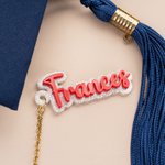 Personalised Glitter Name Year Graduation Cap Charm Tassel Decoration 2026 Graduation Gift for Graduates Classmates