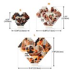 Gepersonaliseerde foto's Collage Hartvormige Bouwsteen Puzzels met Naam Home Decor Verjaardag Verjaardagscadeau voor familie vrienden