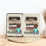 Funda para Kindle personalizada con personaje de dibujos animados y nombre uso diario regalo de cumpleaños para amantes de los libros