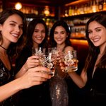 Personalized Flower Alphabet 10 oz Old Fashioned Rock Whiskey Glass with Name Valentine's Day Anniversary Gifts for Couple Wine Lovers