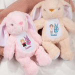 Peluche lapin de Pâques personnalisée avec initiale et nom Cadeau de Pâques pour nouveau-nés enfants