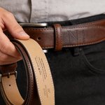 Personalised Monogram Funny Men's Casual Buckle Leather Belt with Engraved Text and Initial Name Birthday Valentine's Day Gift for Husband Boyfriend