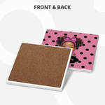 Personalized Cartoon Black Girl 11 oz 15 oz Ceramic Coffee Mug with Name and Coaster Daily Use Birthday Gift for Girls