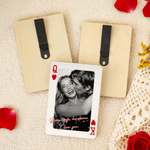 Personalized Wooden Couple Photo Frame Car Visor Clip with Initals and Text Car Accessories Valentine's Day Gift for Couple