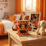 Personalized Cartoon Black Girl 11 oz 15 oz Ceramic Coffee Mug with Name and Coaster Daily Use Birthday Gift for Girls