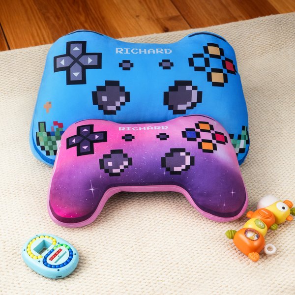 Personalisierte Pixel Style Game Controller geformt weiches Kissen Home Decor Geburtstagsgeschenk für Game Lovers