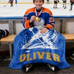 Personalisierte Eishockey Decke im Spieler-Silhouette Design mit Namen und Trikotnummer Wohndeko Winterspiele Geschenk für Teams Hockey-Liebhaber