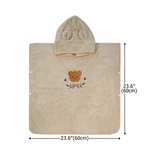 Personalized Cute Animal Coral Fleece Hooded Towel with Embroidered Name Summer Pool Bath Essential Baby Shower Birthday Gift for Baby Kid