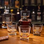 Personalized Vintage Wreath Retired Whiskey Decanter with Engraved Year Retirement Birthday Anniversary Gift for Men Whiskey Lovers