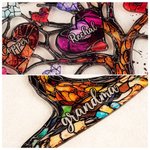 Personalisierte Glas Kunst Herz Familie Baum Öl Ornament mit 2-20 Namen und Texte Home Decor Muttertag Geburtstag Geschenk für Frau