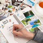 Personalized Crystal Birth Flower Butterfly Spiral A5 Journal Notebook with Name and Text Birthday Gift for Friends Colleagues