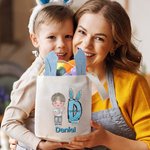 Henkilökohtainen söpö sarjakuva Kid merkki Bunny korvat pääsiäiskori alkuperäisen ja nimi pääsiäismuna metsästys osapuoli suosii syntymäpäivälahja pojille tytöille lahjaksi