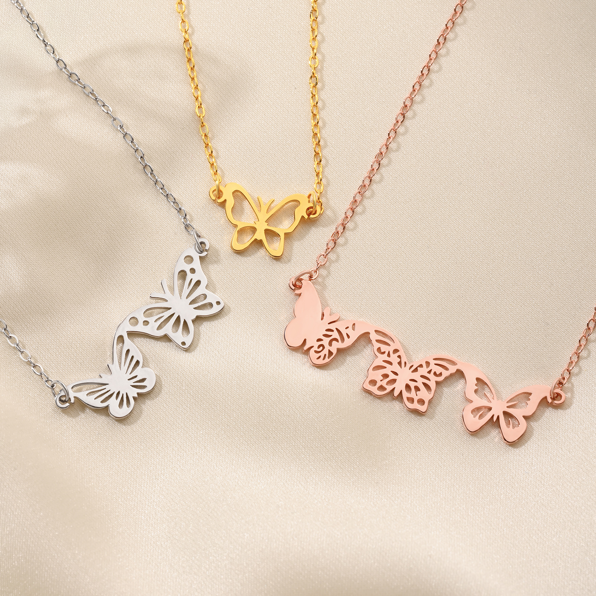 Collier papillon de naissance personnalisé Bijoux d'usage quotidien Cadeau d'anniversaire pour femme maman