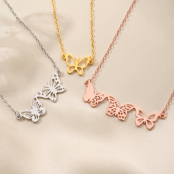 Collar Personalizado Mariposa de Nacimiento Dainty Jewelry Daily Use Anniversary Birthday Gift for Woman Mom