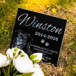 Henkilökohtainen lemmikkieläimen muotokuva Memorial Headstones Pet Loss Stone Memorial Sympathy lahja Pet Lover Ownerille Lemmikkieläinten omistaja