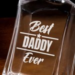 Personalized Best Families Ever Hexagonal Decanter Birthday Gift for Men Whiskey Lovers