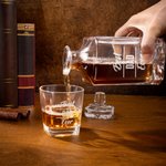 Personalised Best Families Ever Whiskey Decanter with Engraved Title Birthday Anniversary Gift for Family Whiskey Lovers