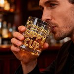 Personalized Golden Letter XX's Sippy Cup 10 oz Old Fashioned  Rock Whiskey Glass Birthday Gift for Bartender Whiskey Enthusiast