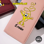 Personalized Long-Tailed Marsupilami PU Leather Long Billfold Wallet with Name Daily Use Birthday Gift for Worker Woman | Callie × Marsupilami®