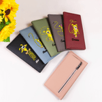 Personalized Long-Tailed Marsupilami PU Leather Long Billfold Wallet with Name Daily Use Birthday Gift for Worker Woman | Callie × Marsupilami®