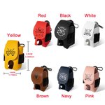 Personalized Multicolour Golf Club Design Golf Ball & Tee Holder Leather Pouch with Name Belt Clip Portable Sport Accessories Gift for Golf Players