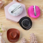 Personalized Mini Cowgirl Hats Hair Clip with Name and Rhinestones Daily Decor Western Themed Party Gift for Cowgirls