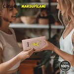 Personalized Long-Tailed Marsupilami PU Leather Long Billfold Wallet with Name Daily Use Birthday Gift for Worker Woman | Callie × Marsupilami®