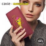 Personalized Long-Tailed Marsupilami PU Leather Long Billfold Wallet with Name Daily Use Birthday Gift for Worker Woman | Callie × Marsupilami®