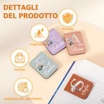 Segnalibro magnetico personalizzato in pelle PU con nome ed effetto perla, ideale per uso quotidiano - Regalo di compleanno per amanti dei libri