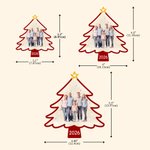 Personalized Christmas Tree Snowflake Photo Acrylic Ornament with Year Tree Decoration Christmas Gift for Family Friends
