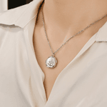 Personalized Pet Paw Print Pet Photo Painting Necklace Birthday Memorial Gift for Pet Lovers Owners