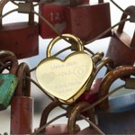 Personalized Puzzle Heart Love Padlock Key Set with Engraved Names Text and Date Anniversary Valentine's Day Gift for Couples