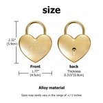 Personalized Puzzle Heart Love Padlock Key Set with Engraved Names Text and Date Anniversary Valentine's Day Gift for Couples