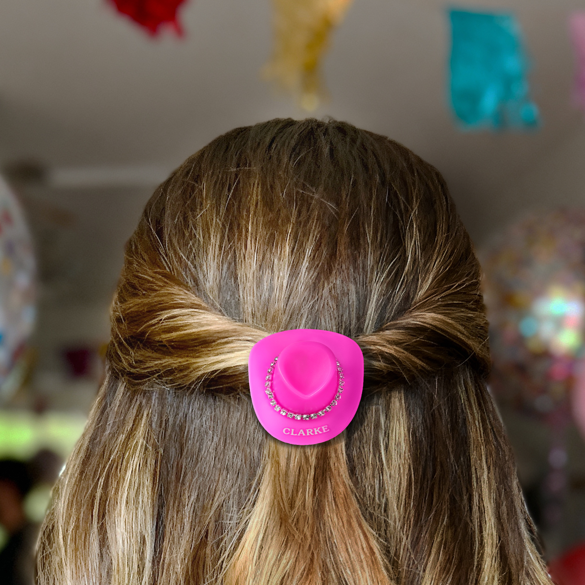 Chapeau de cowgirl personnalisé avec nom et strass Décoration quotidienne Cadeau de fête à thème western pour cowgirls